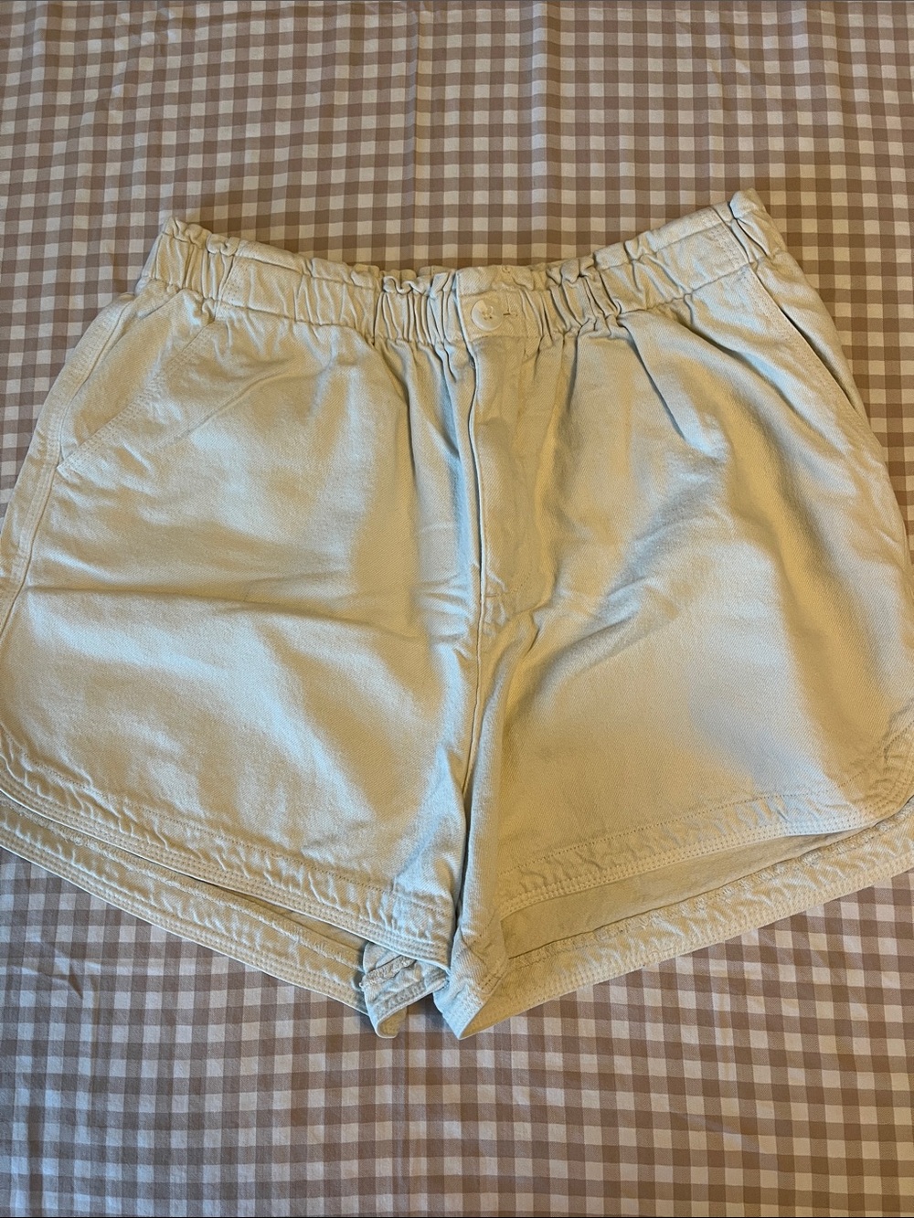 Thread & Supply cream shorts